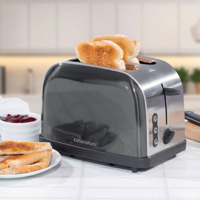 Daewoo 2-Slice Toaster – Gunmetal Daewoo 2-Slice Toaster – Gunmetal